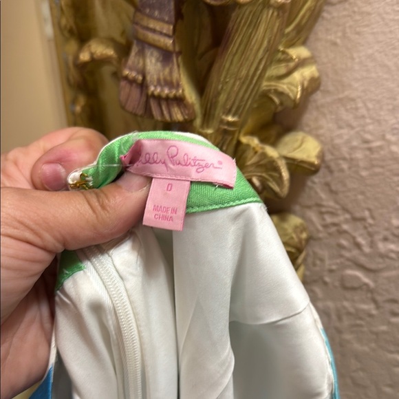 Lilly Pulitzer silk blend Striped Sleeveless Dress with bow detail - Picture 6 of 6